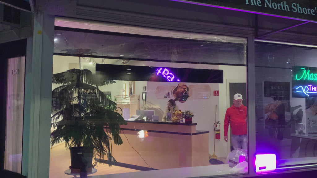 Video of a PIXELLAB Soft LED Sign running in a real store